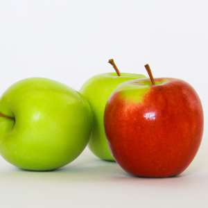 Manzana Roja y  verde